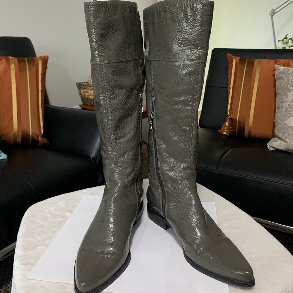 Patent Leather Boots made in Brazil